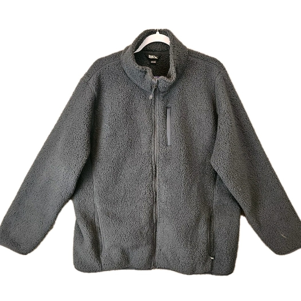 L.L. Bean Women's Charcoal Fleece Jacket NWTS Camping Hiking Jogging